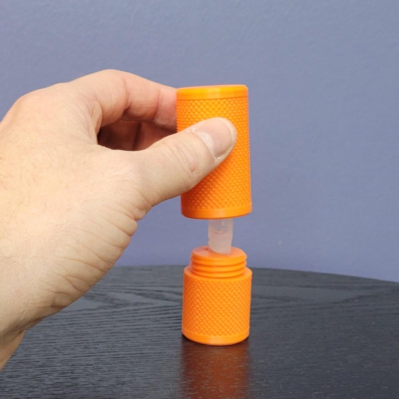 Znet3D Eye Drop Vial Holder & Pocket Carry Case - Holds One (1) Single-Use Eye Drop Vial - Great for carring in Pocket, Purse/Clutch, School Bag - (Orange) - Image 5